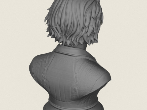 Buste d'Albert Einstein Modèles 3D en vedette