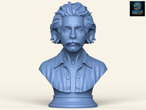 Альберт Эйнштейн Бюст 3D Принт Модель