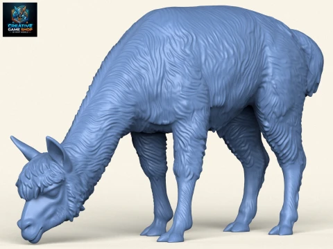 Jedzenie Alpaki Model do druku 3D