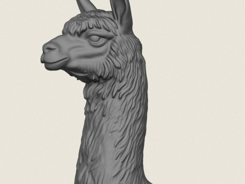 Alpaka Oturma 3D Baskı Modeli