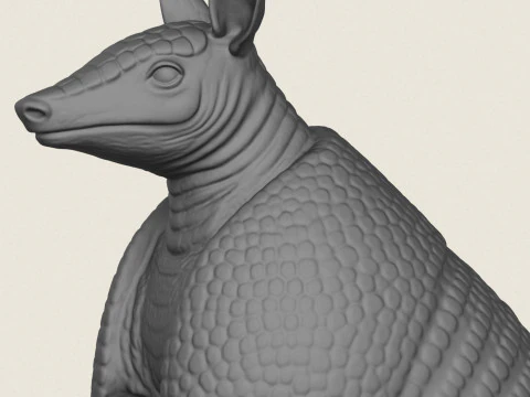 犰狳站立 3D 打印模型