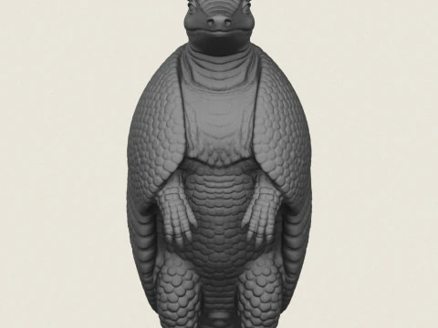 犰狳站立 3D 打印模型