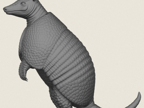 Armadillo Standing 3D Print Model