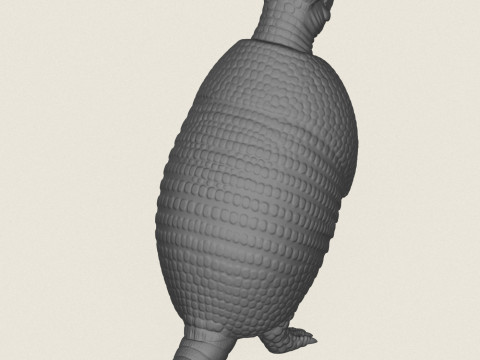 Armadillo Standing 3D Print Model