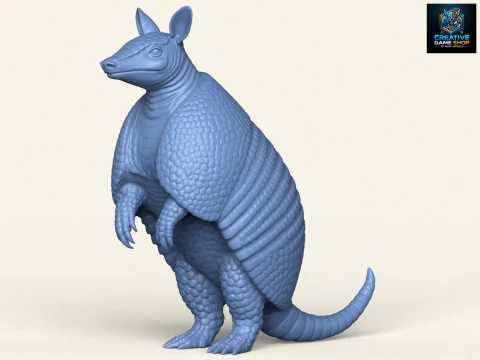 Armadillo Standing 3D Print Model