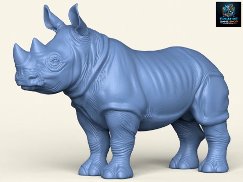 Vitello di rinoceronte Modello di stampa 3D