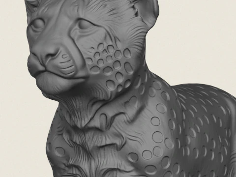 Cachorro de guepardo Modelo de impresión 3D