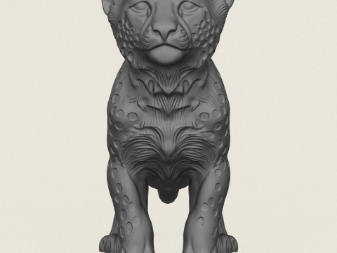 Cheetah Cub 3D Print Model