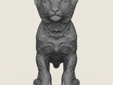 Cachorro de guepardo Modelo de impresión 3D