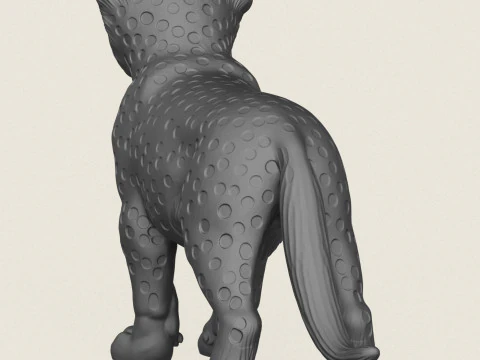 Cachorro de guepardo Modelo de impresión 3D