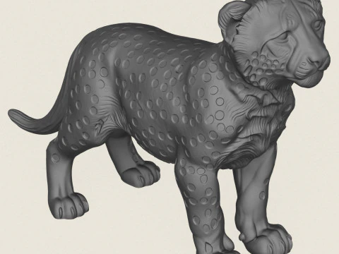 Cachorro de guepardo Modelo de impresión 3D