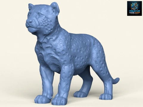 Cheetah Cub 3D Print Model