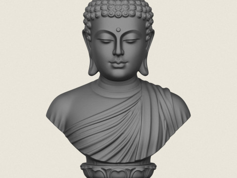 Buddha-B&uuml;ste 3D Druckmodell