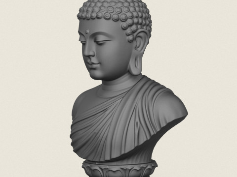 Buddha-B&uuml;ste 3D Druckmodell
