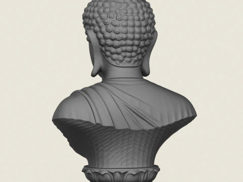 Buste de Bouddha Modèles 3D en vedette