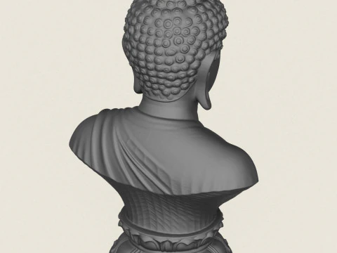 Buste de Bouddha Modèles 3D en vedette