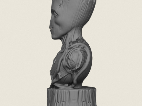 Busto di Groot Modello di stampa 3D