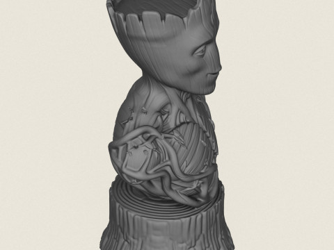 Busto di Groot Modello di stampa 3D