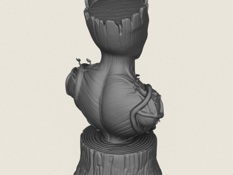 Busto di Groot Modello di stampa 3D