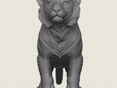Tiger Cub 3D Print Model