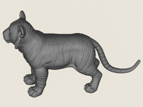 Tiger Cub 3D Print Model