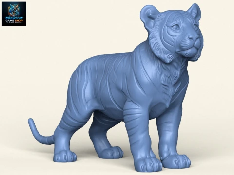 Tiger Cub 3D Print Model