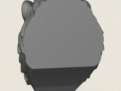 Kepala Singa Model Cetak 3D