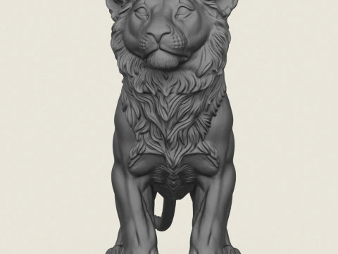 子ライオン 3Dプリントモデル
