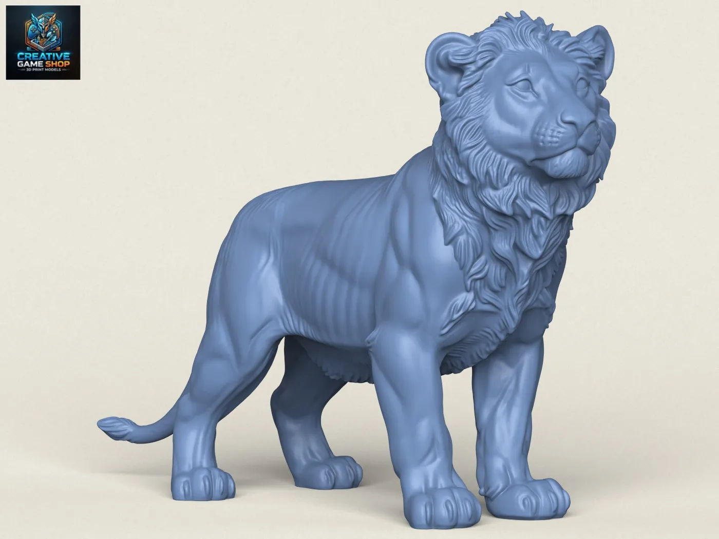 Lion Cub 3D Print Model .c4d .max .obj .3ds .fbx .stl .blend