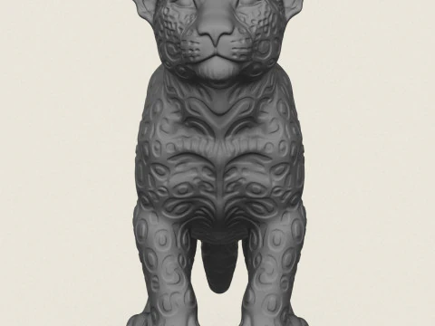 Wilde luipaard 3D printmodel