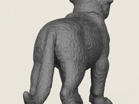 Wilde luipaard 3D printmodel