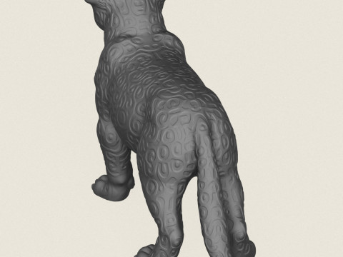 Дикий леопард 3D Принт Модель