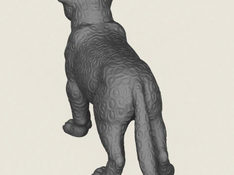 Wilde luipaard 3D printmodel