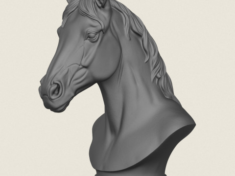 Popiersie konia Model do druku 3D