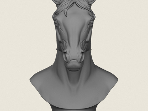 Popiersie konia Model do druku 3D