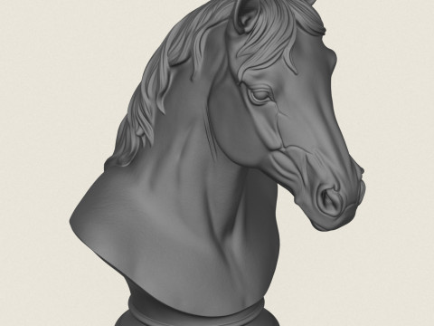 Popiersie konia Model do druku 3D