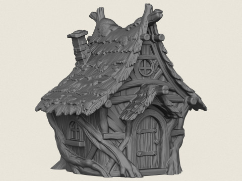 Vieille cabane Modèles 3D en vedette