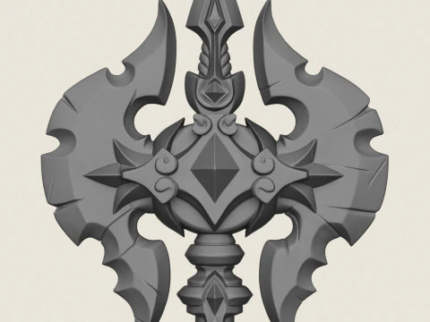 Древний королевский топор 3D Принт Модель