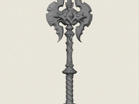 Древний королевский топор 3D Принт Модель