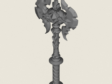 Ancient King Axe 3D Print Model