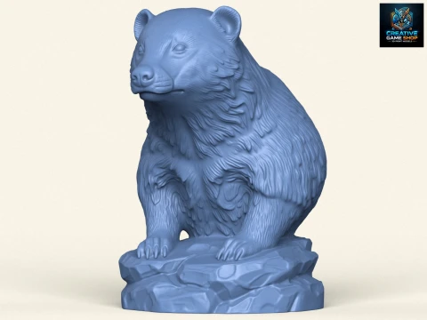 Busto di tasso selvatico Modello di stampa 3D