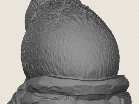 Patung Berang-berang Liar Model Cetak 3D