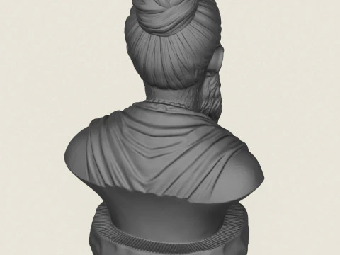 Indian Sadhu Sant Bust 3D Print Model