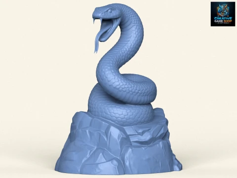 Scultura di serpente pitone Modello di stampa 3D
