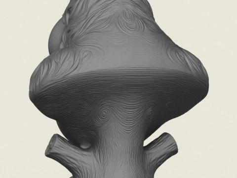 オランウータン モンキーの胸像 3Dプリントモデル