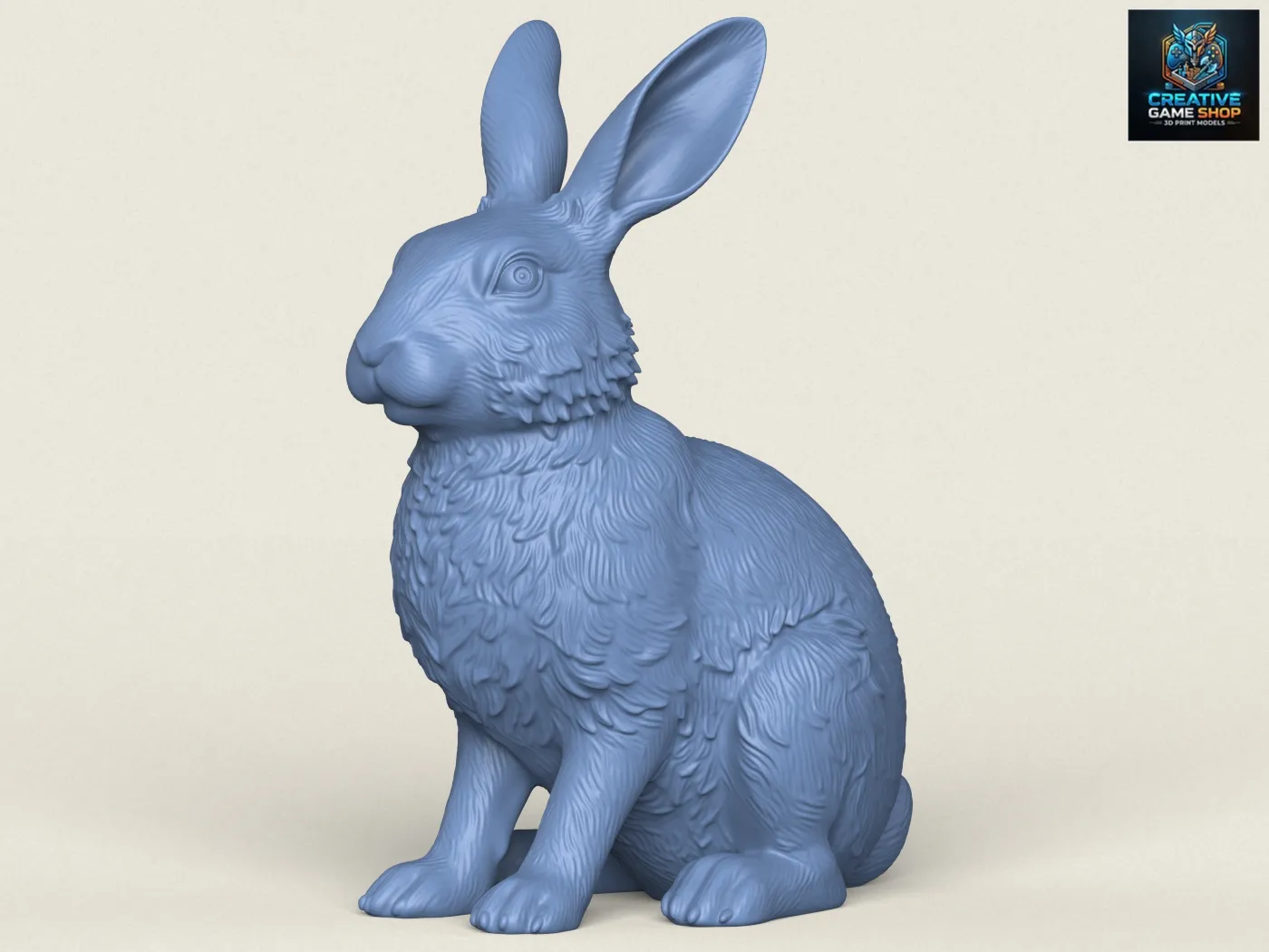 Rabbit 3D Print Model .c4d .max .obj .3ds .fbx .stl .blend