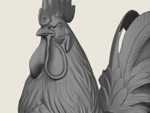 암탉 인쇄 준비 3D 프린트 모델