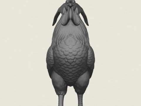 암탉 인쇄 준비 3D 프린트 모델