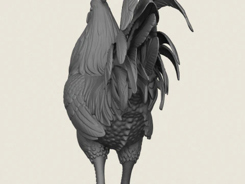 암탉 인쇄 준비 3D 프린트 모델