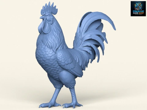 Listo para imprimir gallinas. Modelo de impresión 3D